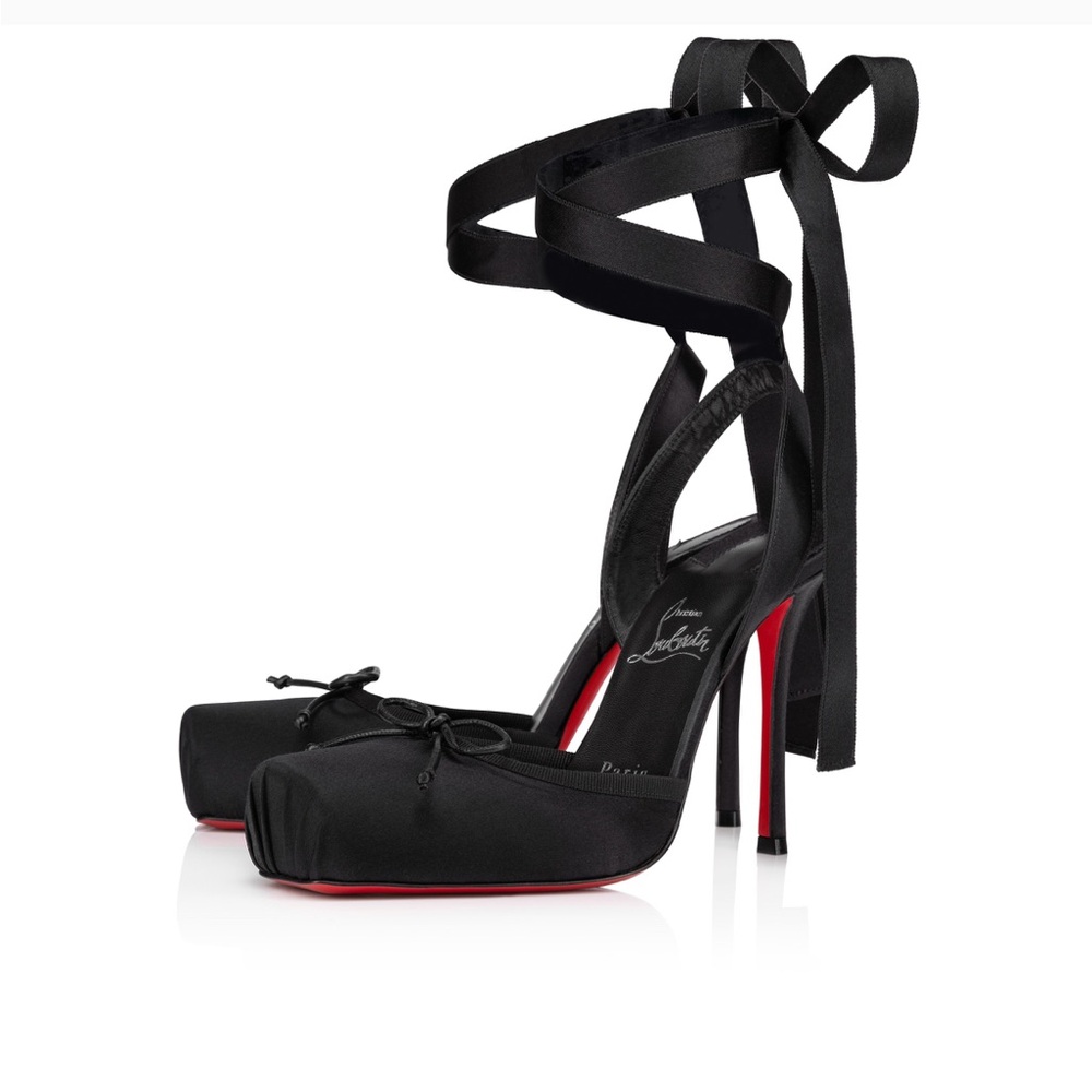 Authentic Christian Louboutin Satin Ballet Heels